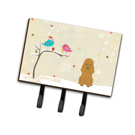 Jensendistributionservices Christmas Presents Between Friends Poodle Tan Leash or Key Holder MI1705017
